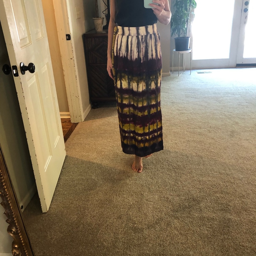 Anthropologie tie dye skirt